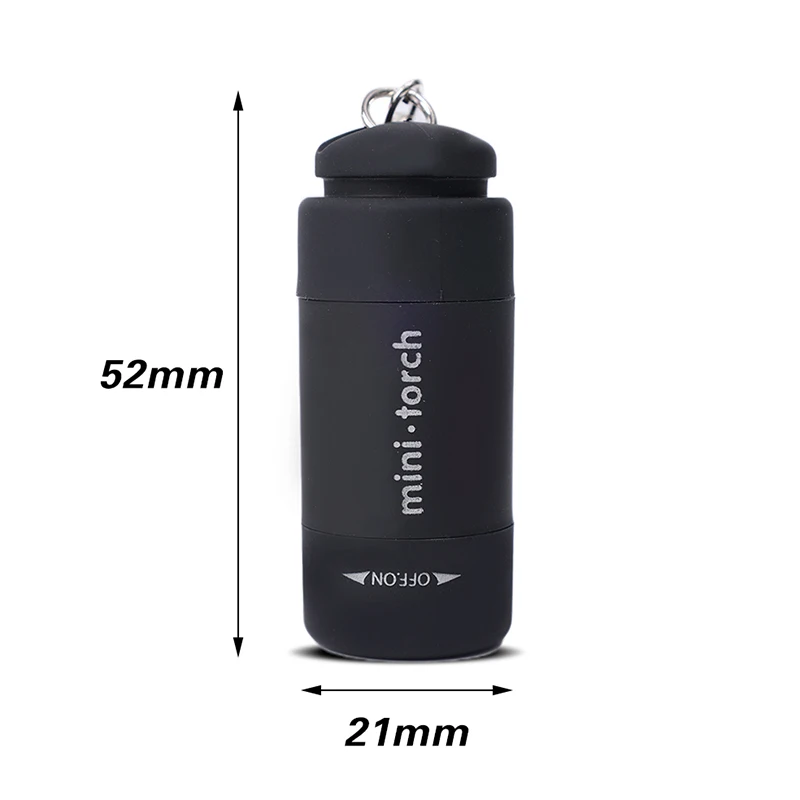 USB Мини-фонарик Портативный брелок-фонарик Светодиодный Перезаряжаемый Карманный Водонепроницаемый Походный фонарь для кемпинга на открытом воздухе Изображение 5