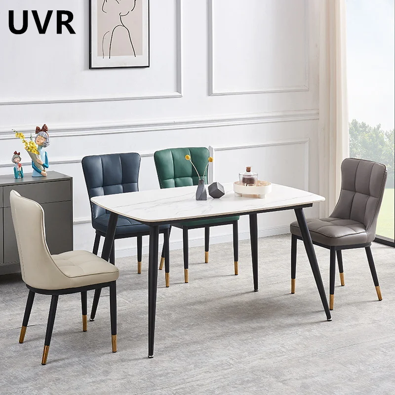 UVR Новые Обеденные стулья 4 комплекта домашних стульев с мягкой спинкой, которые при длительном сидении не разваливаются, Удобные ресторанные стулья Изображение 2
