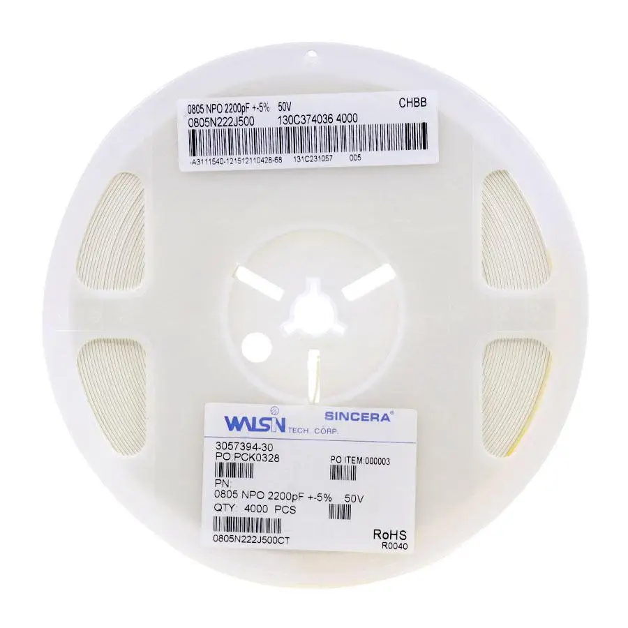 WALSINWalsinSMD многослойный конденсатор с керамическим чипом 1210 10 мкФ 25 В 10% X7R 1210B106K250CT Изображение 0