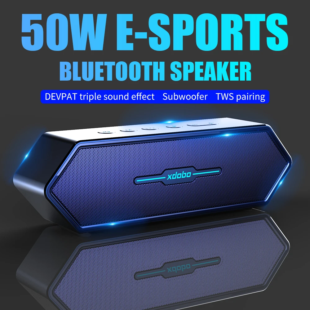 XDOBO Nirvana 50 Вт Высокомощный Bluetooth Динамик Игровой TWS 3D Стерео Сабвуфер Bluetooth Динамик Домашний Кинотеатр Беспроводная Звуковая Колонка Изображение 2