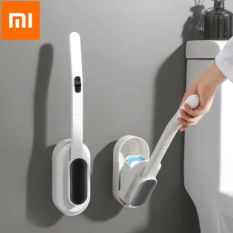 Xiaomi Mijia Одноразовый раствор для чистки туалетной щетки, Настенный инструмент для чистки, Сменная насадка для унитаза в ванной Изображение 0