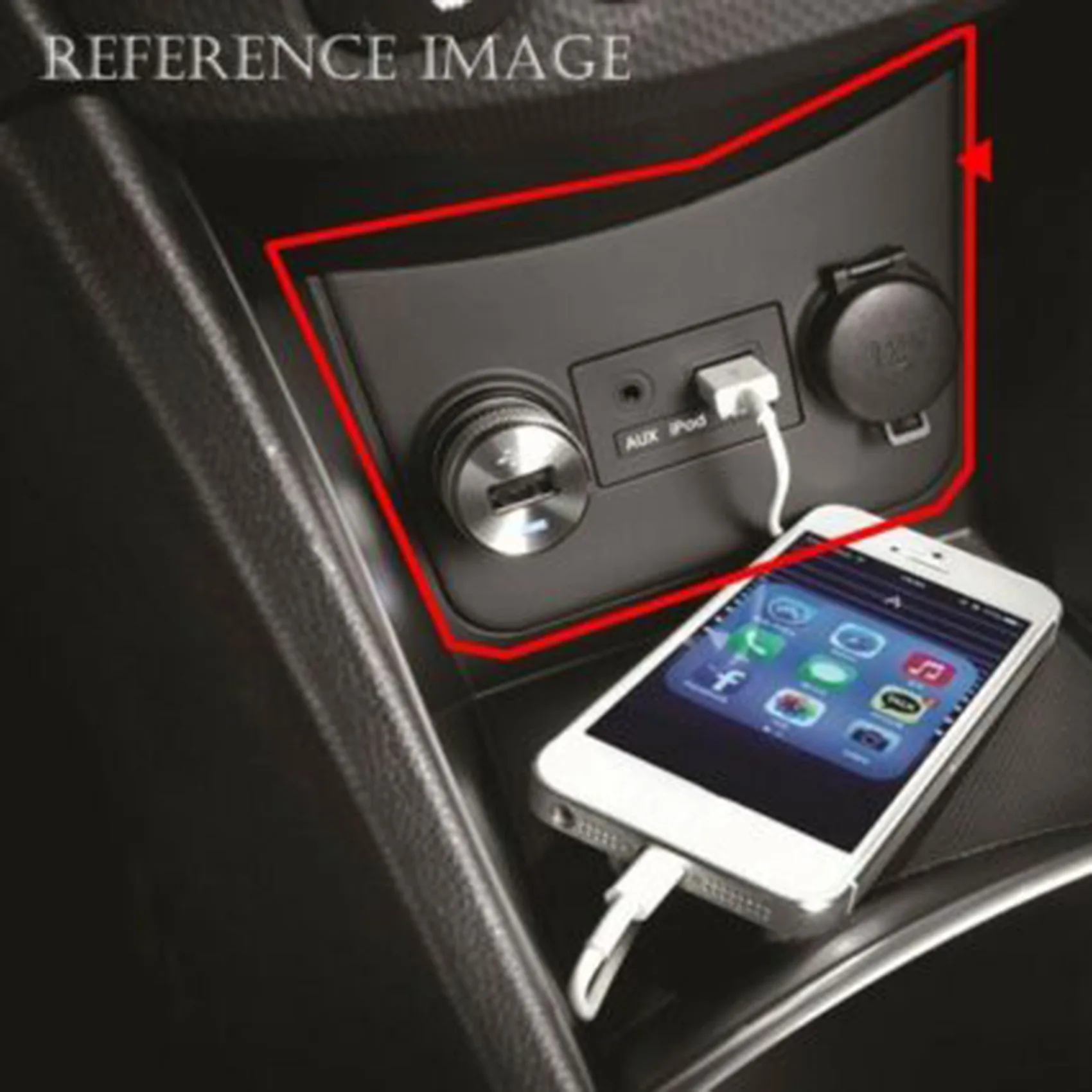 Автозапчасти AUX USB Jack в сборе Крышка консоли для Hyundai Accent Solaris 2011 2012 2013 Изображение 3