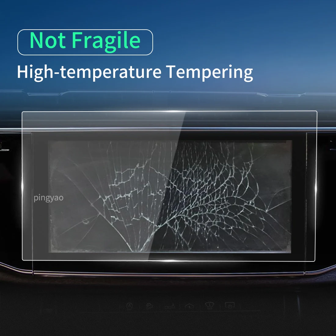 Автомобильная наклейка, протектор экрана, приборная панель для Audi Q7 2023, дисплей навигатора, защитная пленка из закаленного стекла, автомобильные аксессуары для транспортных средств Изображение 3