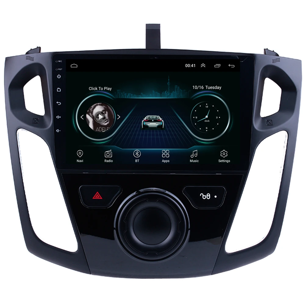 Автомобильная Радионавигация RoverOne Для Ford Focus 3 2012 - 2015 Сенсорный Экран Android GPS Bluetooth Центральный Мультимедийный + Карта Изображение 1