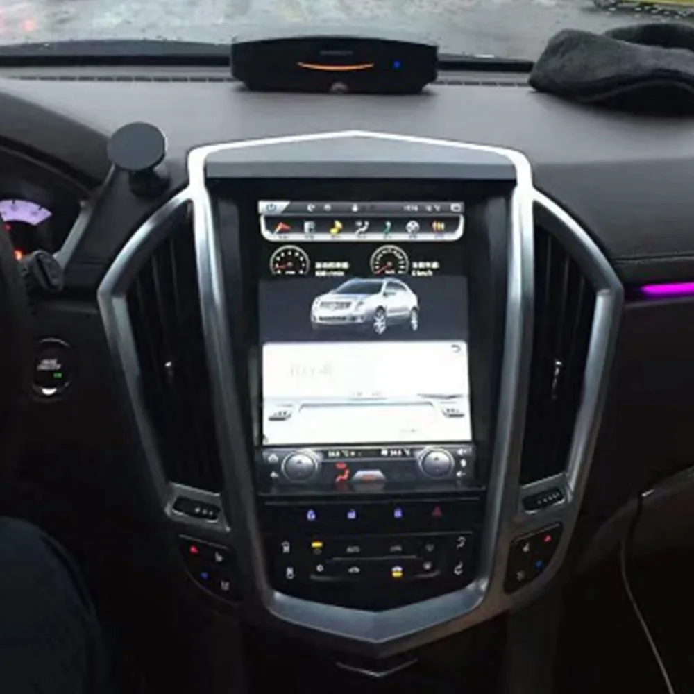 Автомобильный GPS-Навигатор Tesla Style Android 9 PX6 Для Cadillac SRX 2013-2018 Стерео Головное Устройство Мультимедийный Плеер Авторадио Carplay Изображение 0