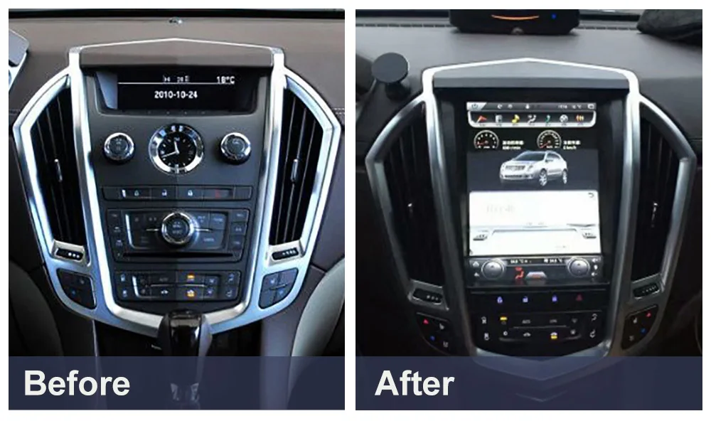 Автомобильный GPS-Навигатор Tesla Style Android 9 PX6 Для Cadillac SRX 2013-2018 Стерео Головное Устройство Мультимедийный Плеер Авторадио Carplay Изображение 1