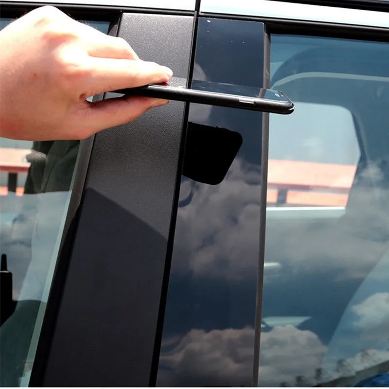 Аксессуары для экстерьера автомобиля, Глянцевая черная наклейка на стекло, наклейка на стойку, отделка для Honda CRV 2023 Изображение 2