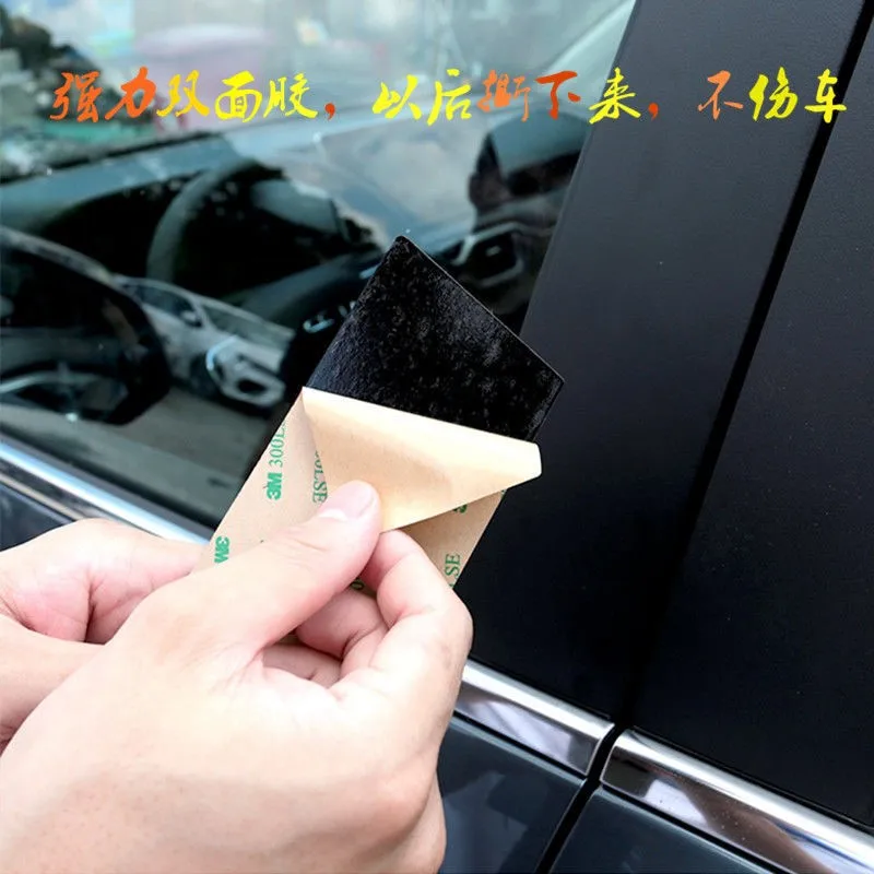 Аксессуары для экстерьера автомобиля, Глянцевая черная наклейка на стекло, наклейка на стойку, отделка для Honda CRV 2023 Изображение 3