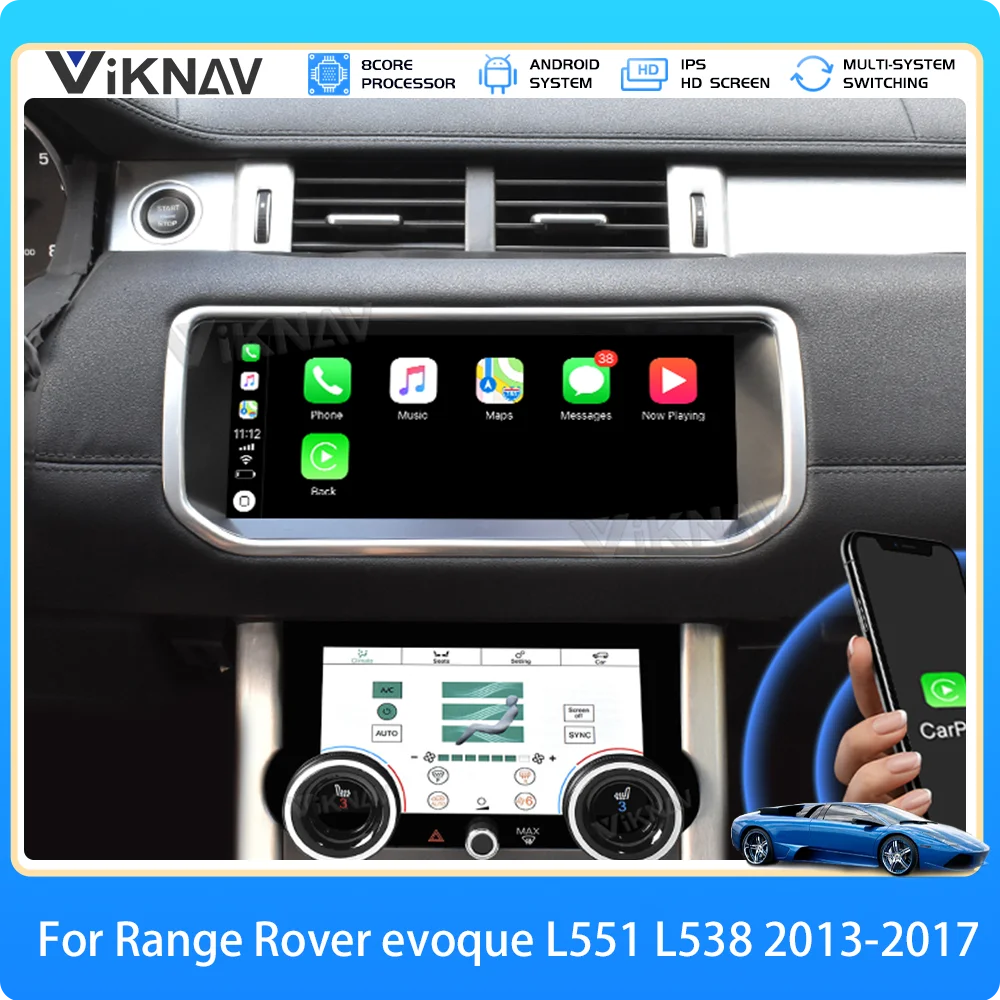 Беспроводное Автомобильное радио CarPlay Для Range Rover Evoque L551 L538 2013-2017 Обновление 128 ГБ Android 12,0 Автоаудио Сенсорный Экран 8 Ядер Изображение 0