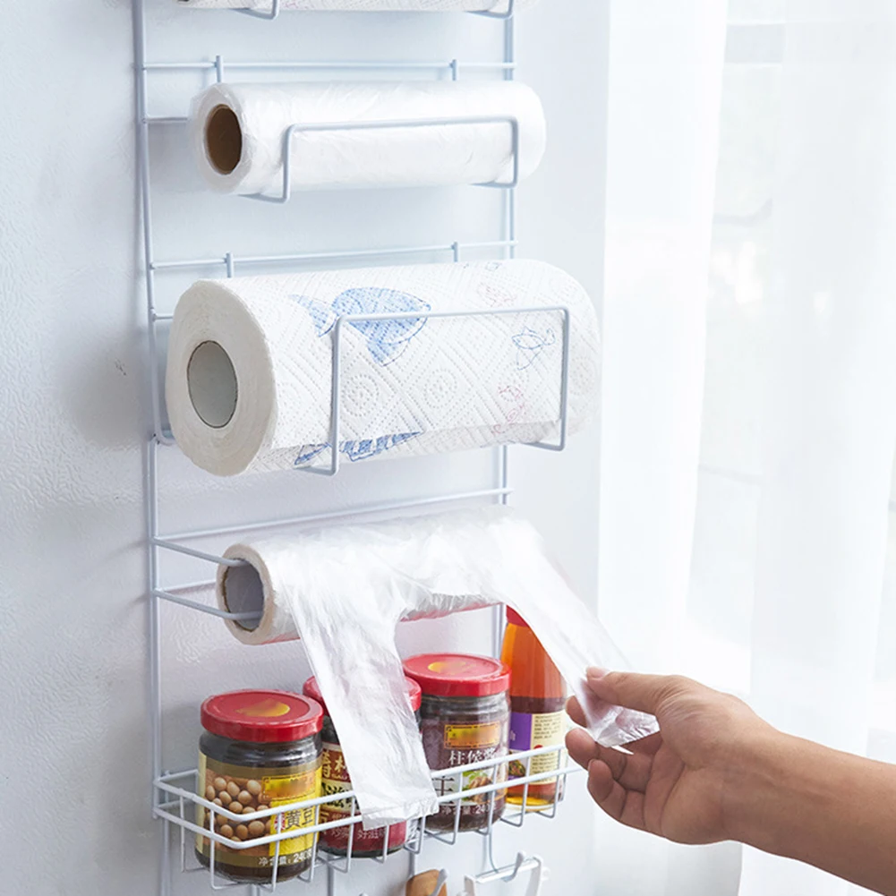 Бытовой Многофункциональный холодильник, Подвесной Стеллаж для хранения на боковой стенке, Полка-Органайзер Изображение 1