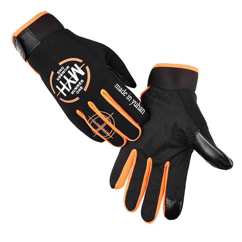 Велосипедные перчатки, Спортивные ветрозащитные перчатки с сенсорным экраном, зимние теплые Мужские Женские велосипедные перчатки с полными пальцами, велосипедные перчатки Изображение 1