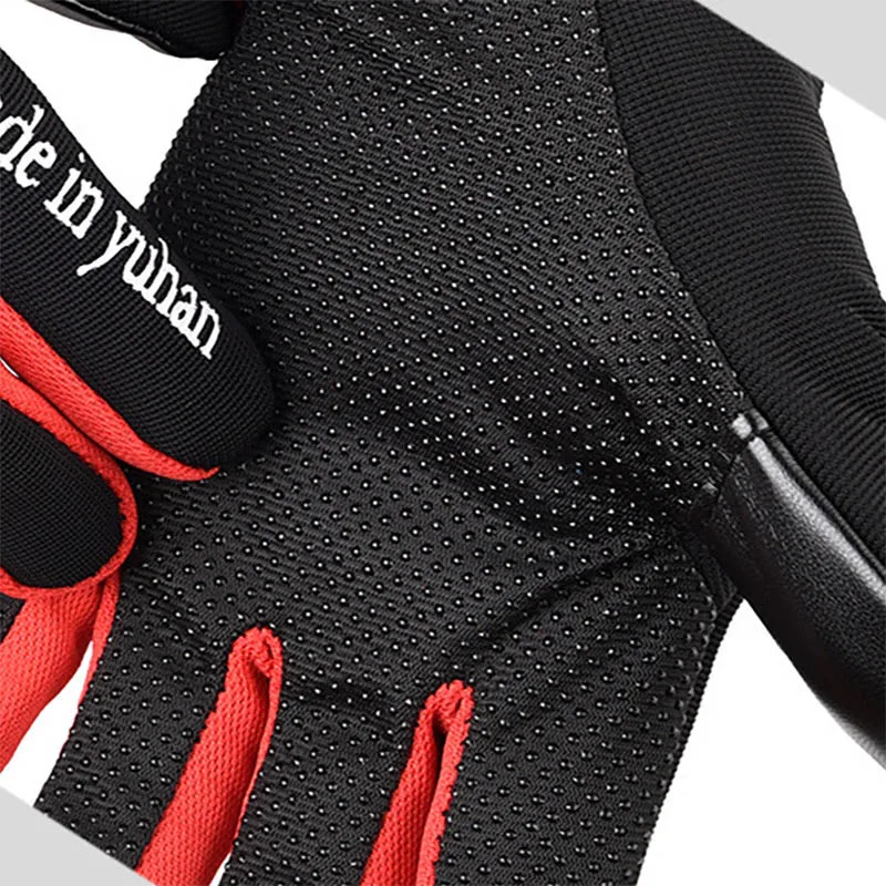 Велосипедные перчатки, Спортивные ветрозащитные перчатки с сенсорным экраном, зимние теплые Мужские Женские велосипедные перчатки с полными пальцами, велосипедные перчатки Изображение 2