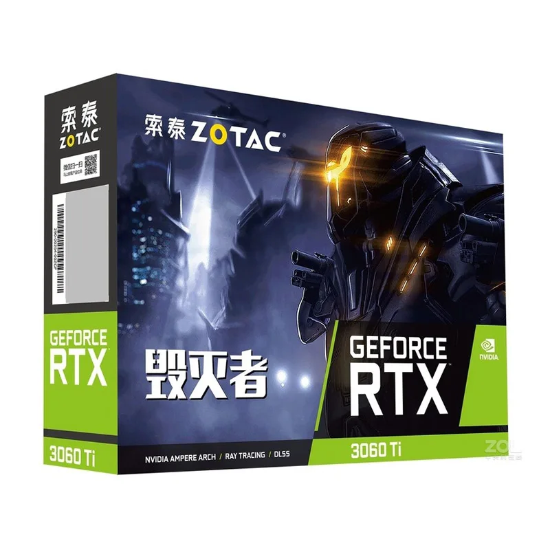 Видеокарты Geforce RTX 3060ti ha 8gb 256bit gddr6 nvidia geforce ga104-2 no-rx580 570 gpu 660 950 550w Изображение 5