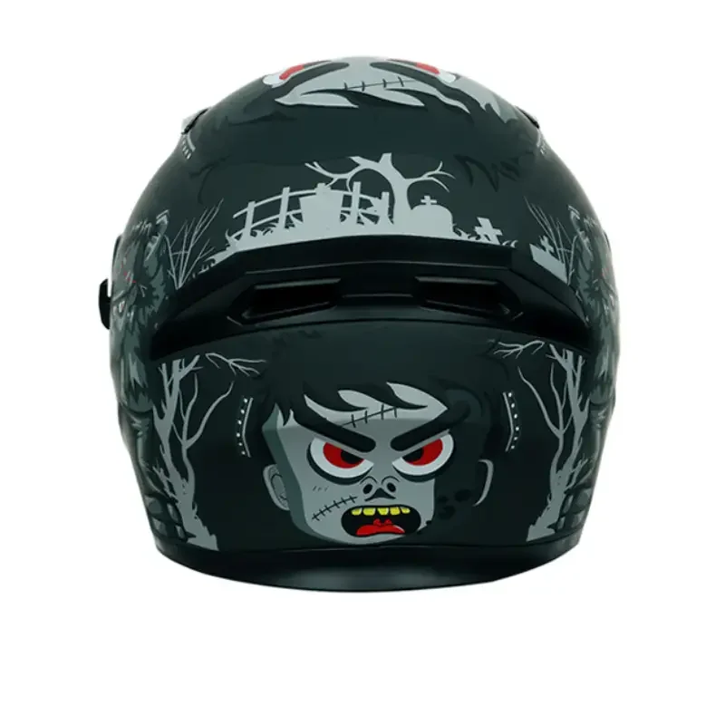 Винтажный Мотоциклетный Шлем, JK316 Wild Man Полный Охват Мотоциклетного Гоночного Шлема Cool Safety Защитный Шлем Для Мужчин Женщин Изображение 4