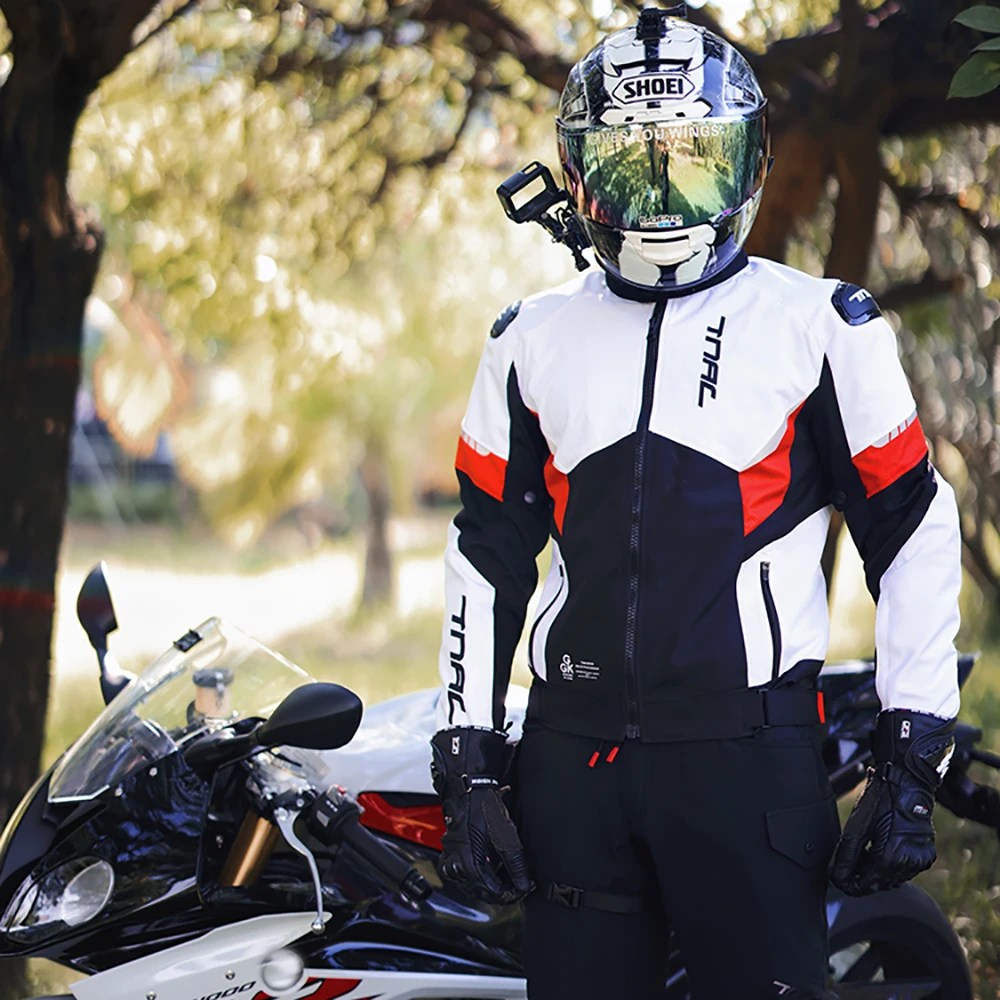 Водонепроницаемая мотоциклетная куртка Со Съемной внутренней подкладкой, Износостойкое защитное снаряжение, велосипедная куртка, Светоотражающий Moto Jaquete Изображение 2