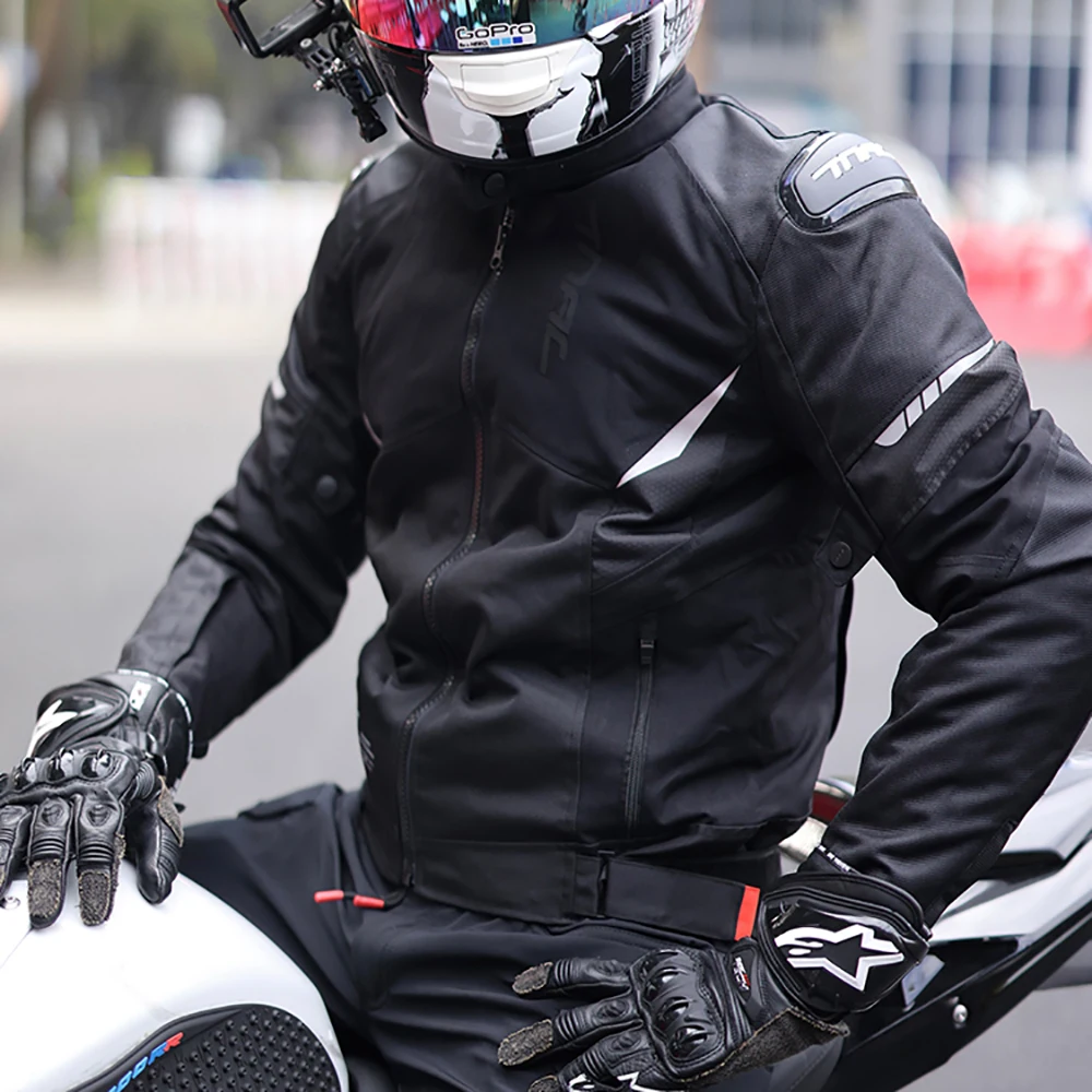 Водонепроницаемая мотоциклетная куртка Со Съемной внутренней подкладкой, Износостойкое защитное снаряжение, велосипедная куртка, Светоотражающий Moto Jaquete Изображение 3