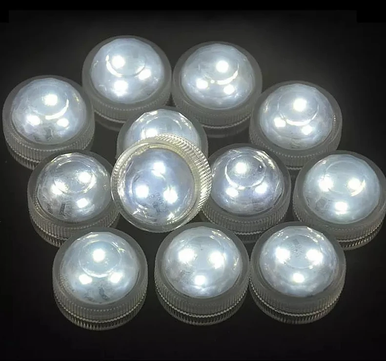 Водонепроницаемые светодиодные мини-фонарики для круглых бумажных фонариков, ночников, цветочных шаров. Изображение 0