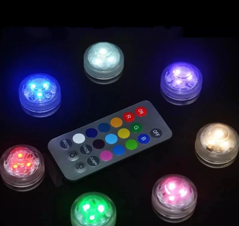 Водонепроницаемые светодиодные мини-фонарики для круглых бумажных фонариков, ночников, цветочных шаров. Изображение 1