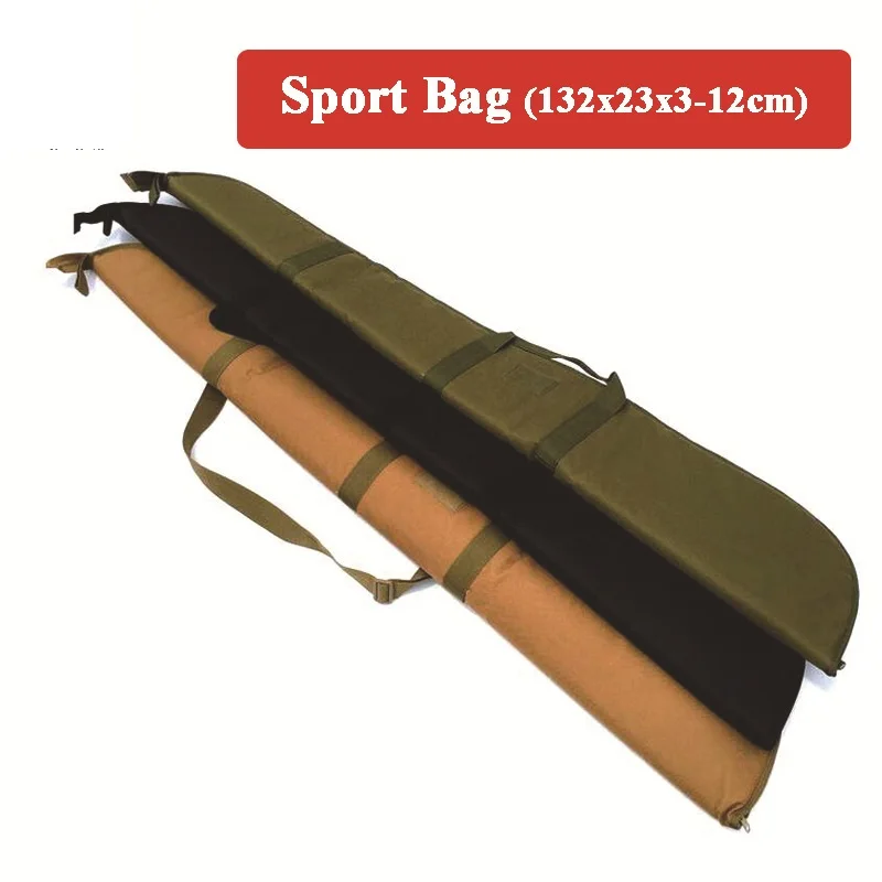 Военная сумка для снайперской стрельбы около 128 см, чехол для тактической винтовки, Оксфордская кобура для страйкбольного пневматического пистолета, сумка для удочки на открытом воздухе Изображение 0