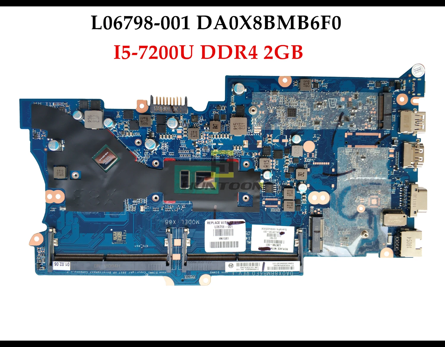 Высокое качество L06798-001 для HP Probook 430 G5 440 G5 Материнская плата Ноутбука DA0X8BMB6F0 X8B I5-7200U DDR4 2 ГБ 100% Полностью протестирована Изображение 0