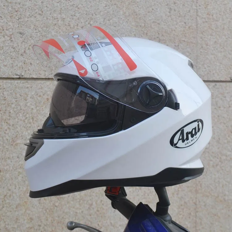 Высококачественный мотоциклетный шлем из АБС-пластика с двумя линзами, цена суперсовременных защитных шлемов унисекс Capacete Изображение 4