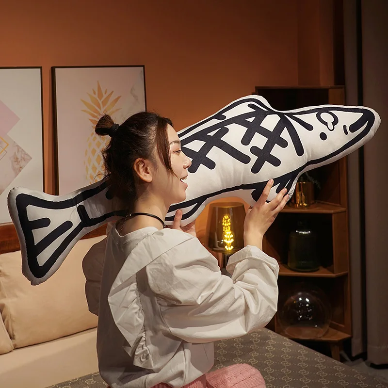 Детская подушка с рисунком рыбы в стиле Каваи, мягкая игрушка-рыба, брелок с изображением животного, Декоративная подушка для девочек Изображение 5