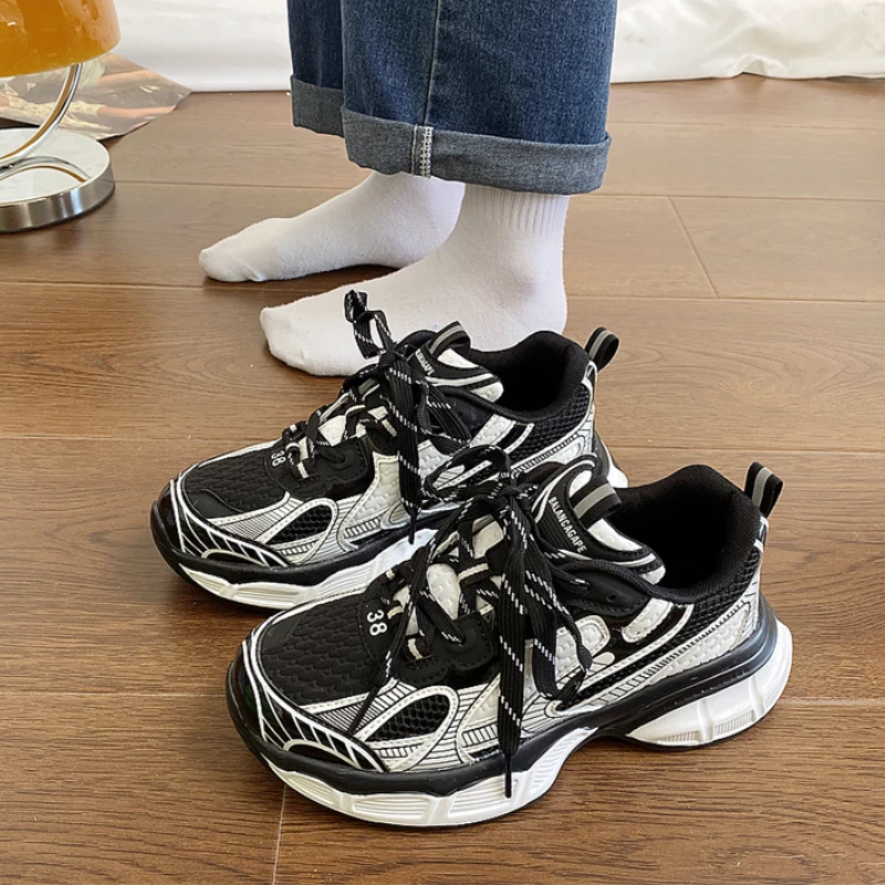Дизайн, мужские повседневные кроссовки, Фирменный стиль, мужские спортивные кроссовки для бега 2023, теннисные женские вулканизированные туфли, 41 42 Пары, массивная обувь Изображение 5