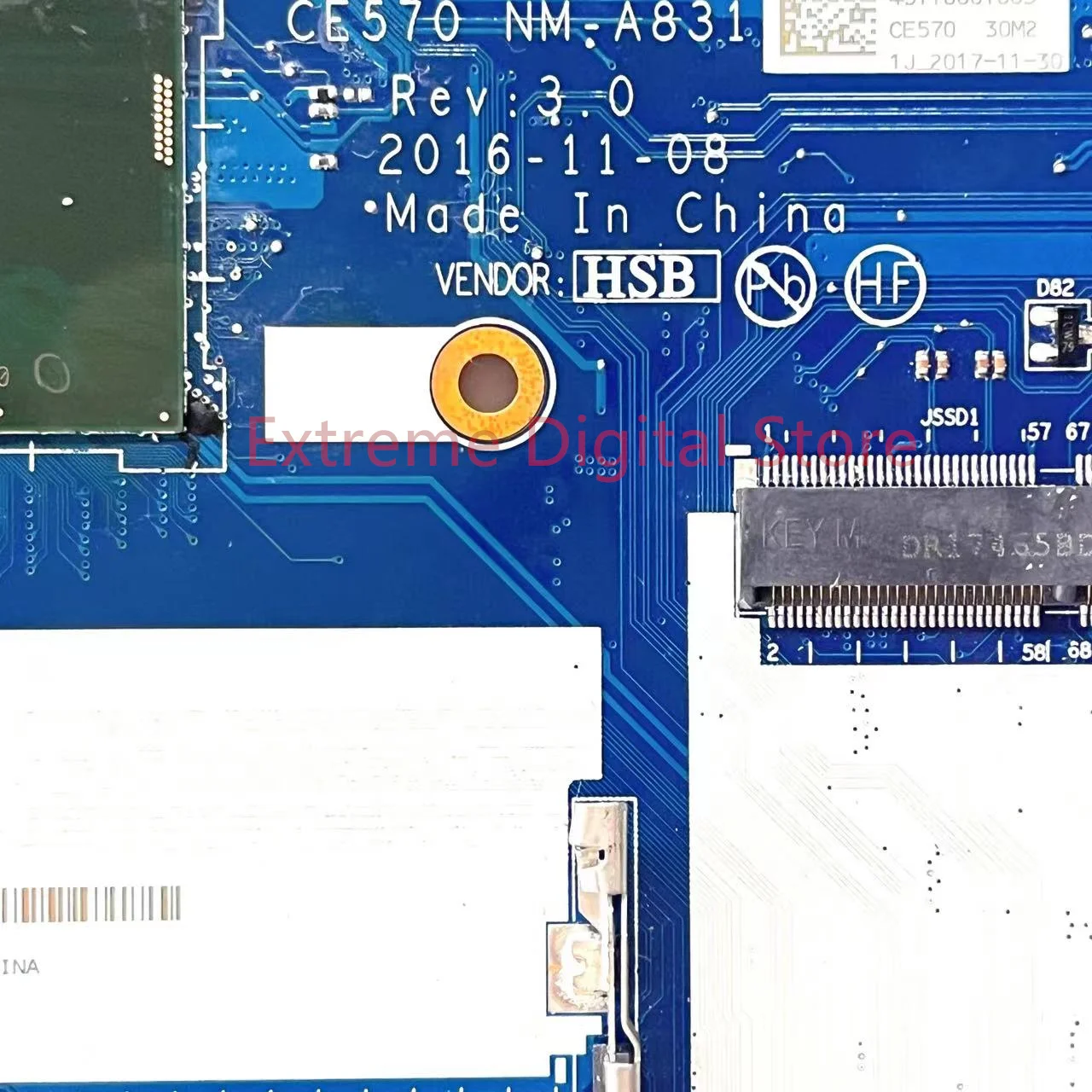 Для Lenovo Thinkpsd E570 материнская плата ноутбука CE570 NM-A831 с процессором I5-7200U GTX940M 2G DDR4 100% Протестирована, Полностью Работает Изображение 1