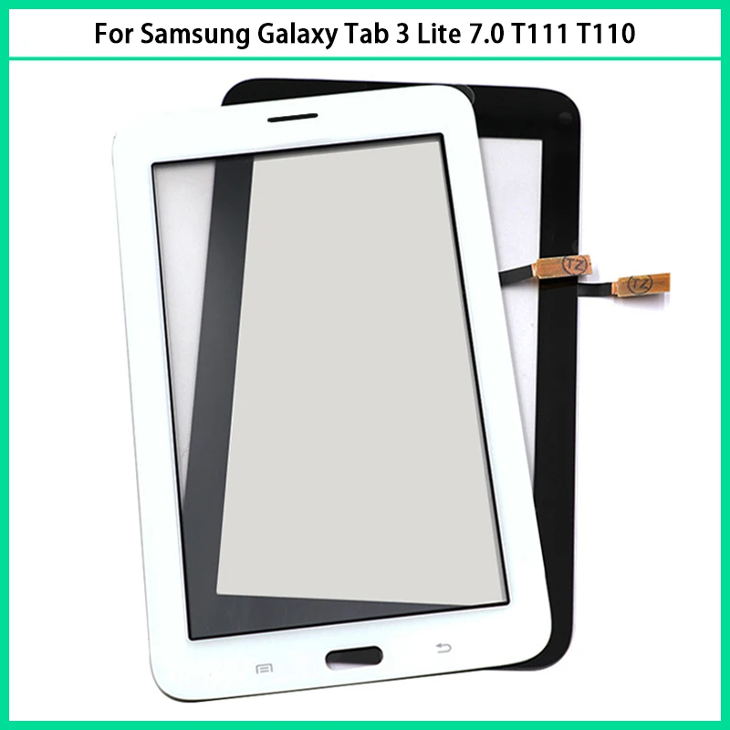 Для Samsung Galaxy Tab 3 Lite 7.0 SM-T111 t110 Сенсорная панель Дигитайзер Сенсор Переднее стекло T111 T110 Сенсорный экран Изображение 2