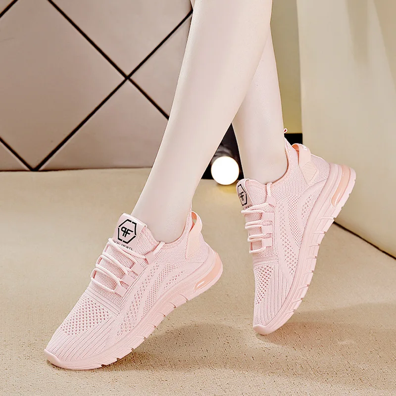 Женская спортивная обувь, дышащие кроссовки на мягкой подошве для студенток, Весенние новые универсальные теннисные туфли большого размера Zapatos De Mujeres Изображение 2