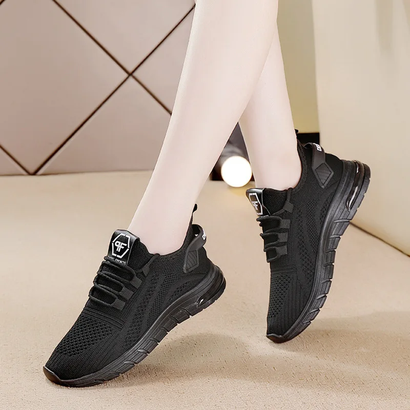 Женская спортивная обувь, дышащие кроссовки на мягкой подошве для студенток, Весенние новые универсальные теннисные туфли большого размера Zapatos De Mujeres Изображение 5