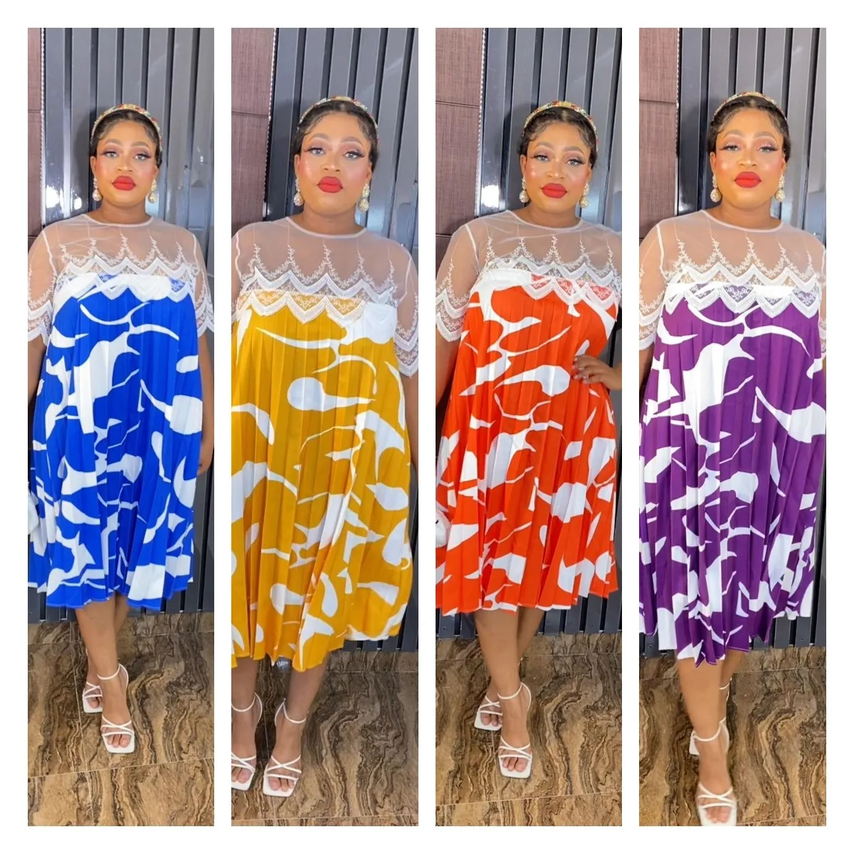 Женские платья с принтом в африканском стиле дашики, новинка 2023 года, халат большого размера с коротким рукавом, Дубай, Турция, одежда Robe Africaine Femme. Изображение 2