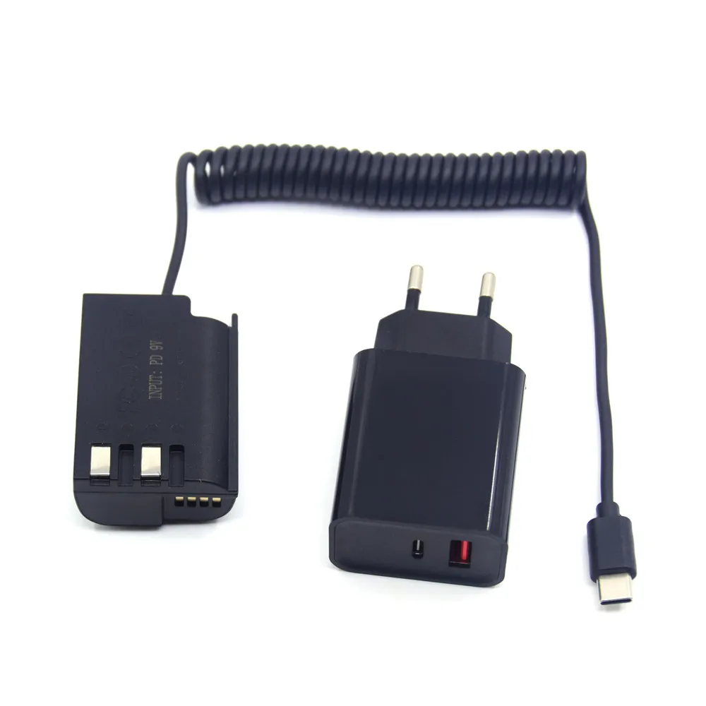 Зарядное Устройство PD USB C DMW-DCC17 Соединитель Постоянного Тока DMW-BLK22 Фиктивный Аккумулятор Кабель-Адаптер Питания Для Panasonic Lumix GH6 GH6L GH5II DC-S5 S5K Изображение 2