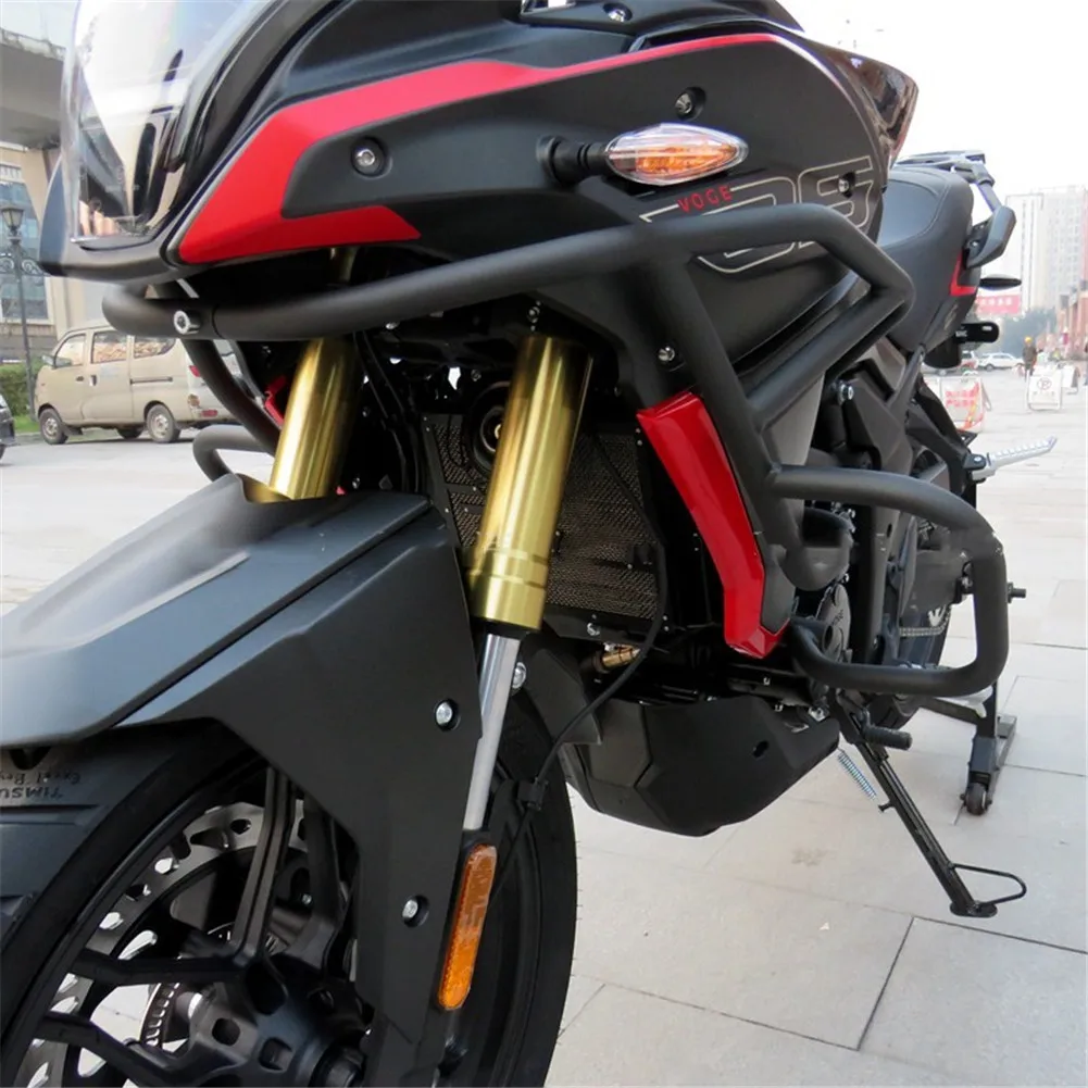 Защита мотоцикла от Столкновений с Крашбарами для Loncin Voge 300ds LX300-6L/P Черный, Серебристый Цвет, Индивидуальный Бампер Двигателя Voge300 Изображение 1