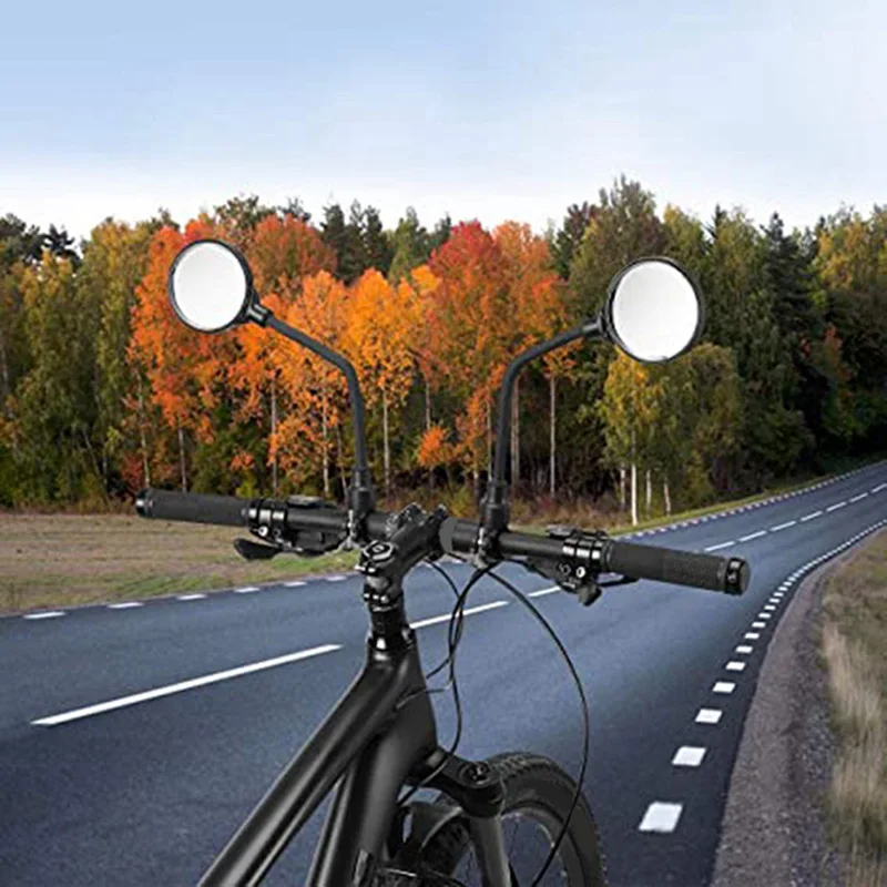 Зеркало для велосипеда, зеркало для скутера, Зеркало на руле, Регулируемое на 360 ° Крепление на руле, Удлинитель Изображение 3