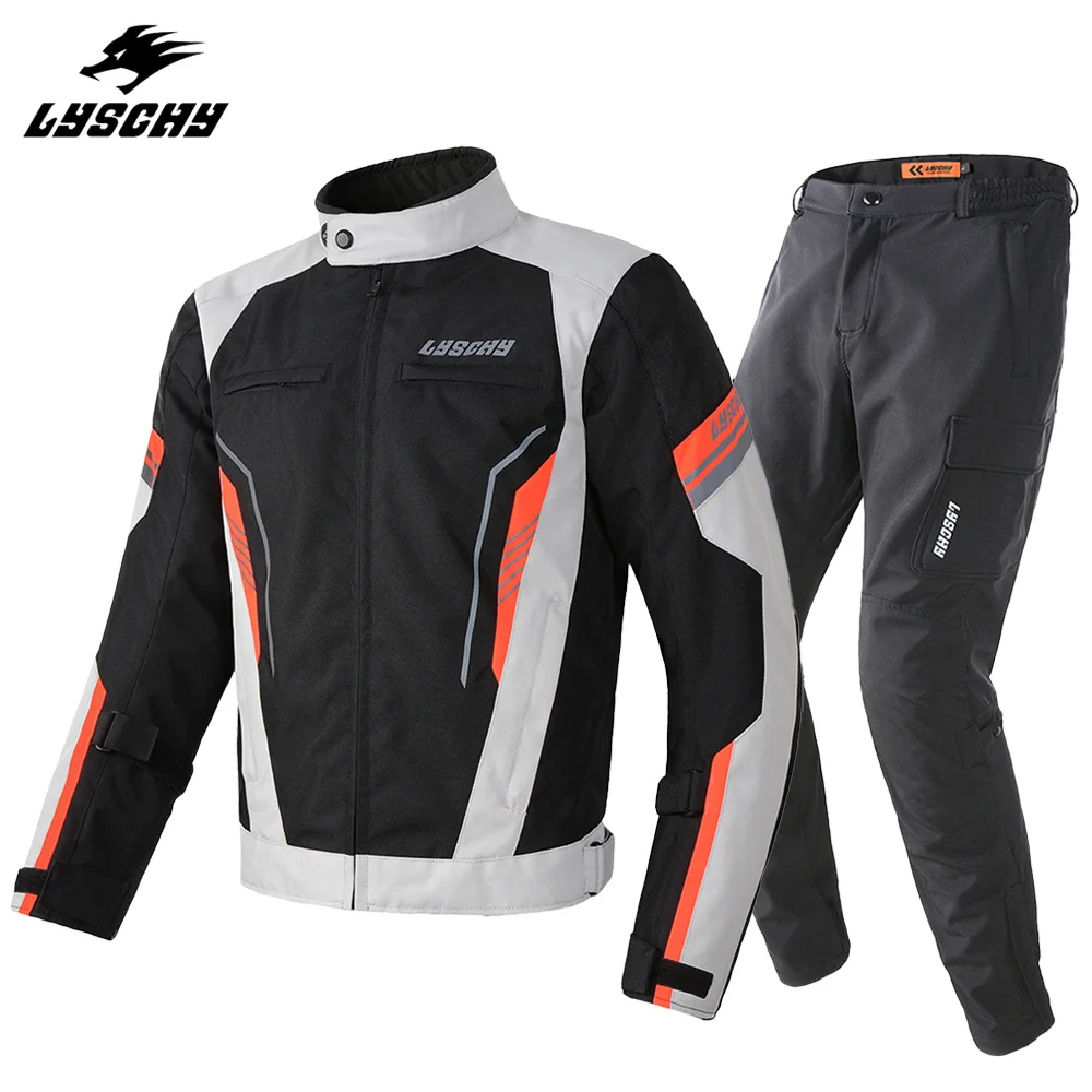 Зимне-осенняя мотоциклетная куртка, брючный костюм, водонепроницаемая мужская мотокроссовая куртка Chaqueta, мотоциклетная одежда с защитой CE Изображение 0