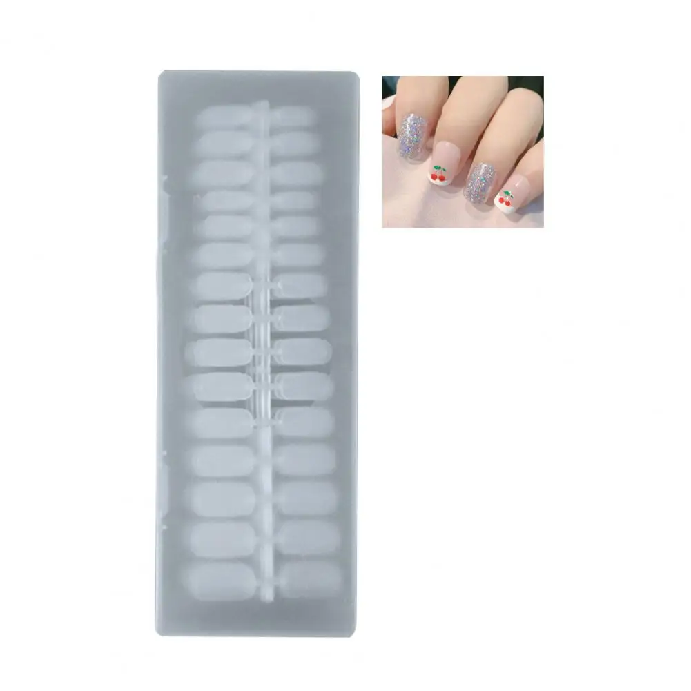 Искусственный наконечник для ногтей 300шт Прочный, легко приклеивается, не ломается, полное покрытие, длинный Т-образный искусственный наконечник для ногтей, женский набор Изображение 0