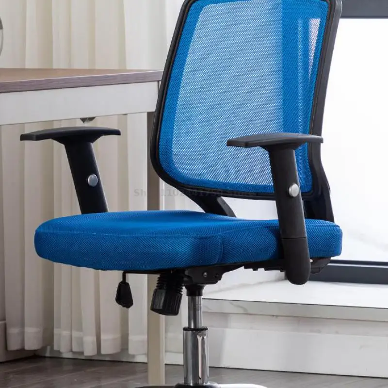Кассовая стойка Офисное кресло с высокой Ножкой Для домашнего кабинета Вращающаяся Сетчатая Спинка Регулируемый Подлокотник Компьютерное кресло Изображение 1