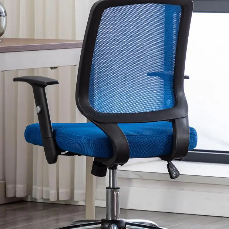 Кассовая стойка Офисное кресло с высокой Ножкой Для домашнего кабинета Вращающаяся Сетчатая Спинка Регулируемый Подлокотник Компьютерное кресло Изображение 2