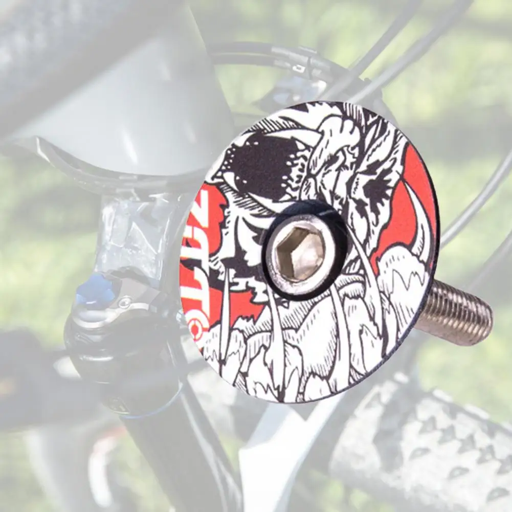 Колпачок для штока велосипедной гарнитуры ZTTO с 3D-тиснением, высокопрочный Колпачок для вилки MTB для велосипедной вилки диаметром 2,6 мм Изображение 0