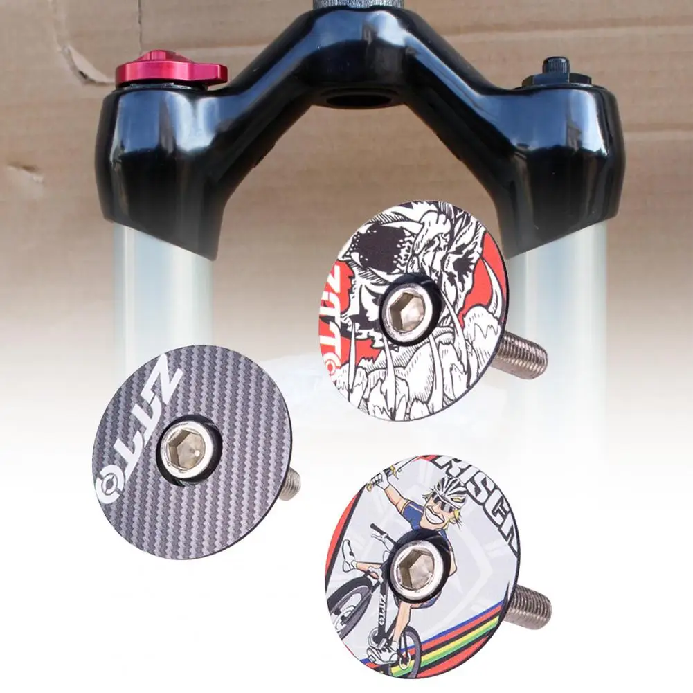 Колпачок для штока велосипедной гарнитуры ZTTO с 3D-тиснением, высокопрочный Колпачок для вилки MTB для велосипедной вилки диаметром 2,6 мм Изображение 2