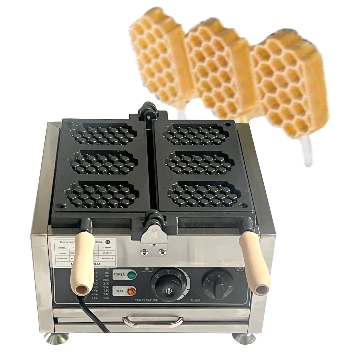 Коммерческая машина для приготовления сэндвичей с антипригарным покрытием, Вафельница, машина для жарки торта Панини, Электрическая сковородка для выпечки 220 В Изображение 1