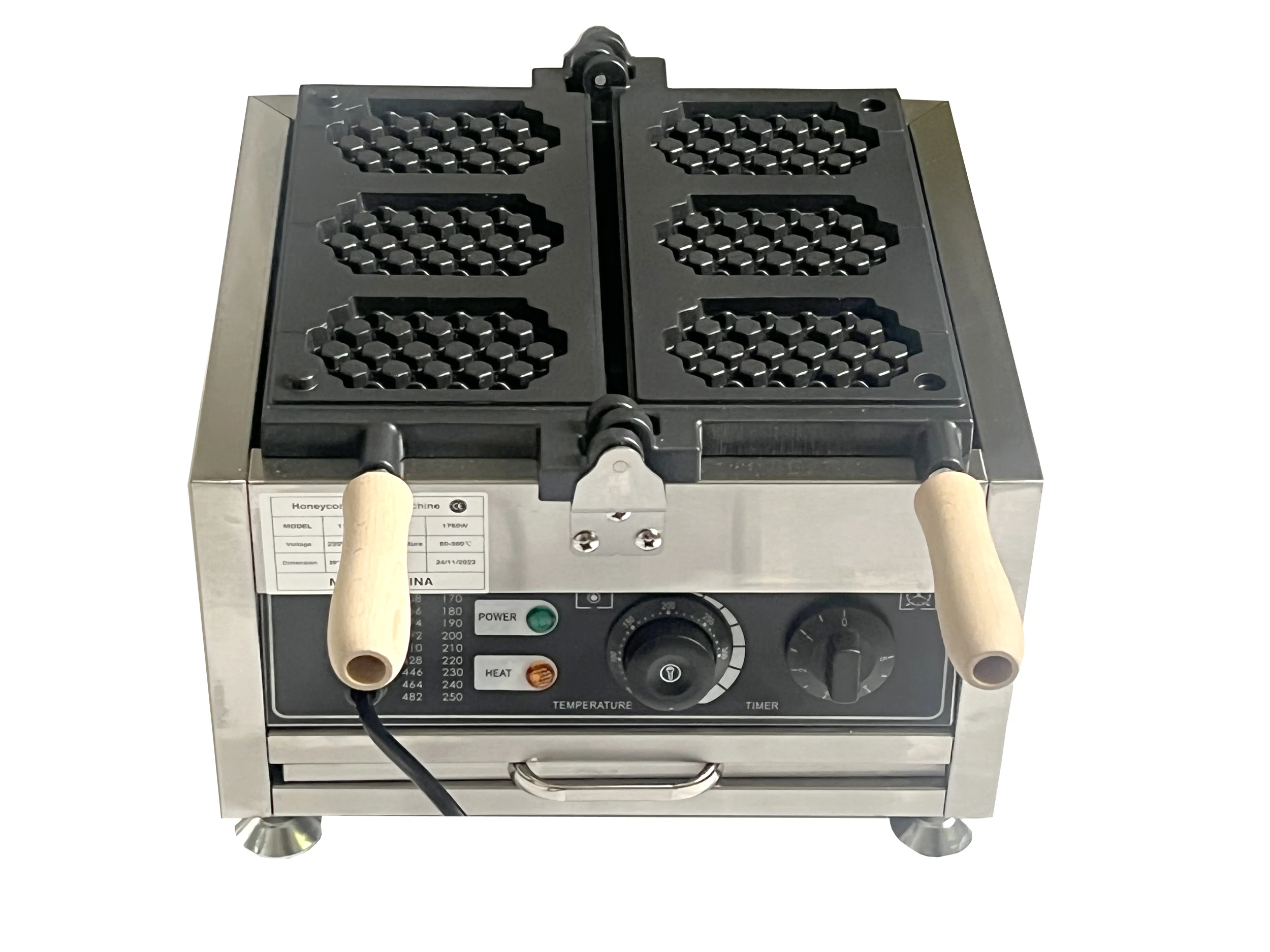 Коммерческая машина для приготовления сэндвичей с антипригарным покрытием, Вафельница, машина для жарки торта Панини, Электрическая сковородка для выпечки 220 В Изображение 2