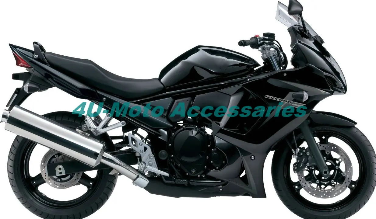 Комплект Мотоциклетных Обтекателей для SUZUKI GSX650F 2008 2009 2010 2011 2012 Комплект Кузова GSX 650F 08-12 ABS Черный глянец Изображение 0