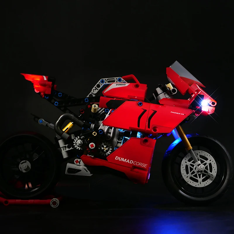 Комплект Светодиодной Подсветки для LEGO 42107 Ducatis Panigale V4 R Строительные Блоки Кирпичная Игрушка (Только светодиодная Подсветка, Модель без блоков) Изображение 1
