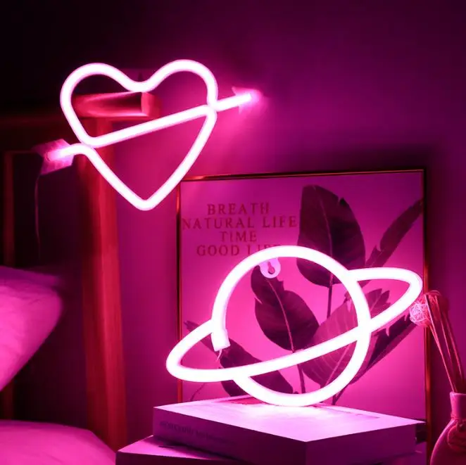 Креативный ночник подвесные неоновые светильники Изображение 0