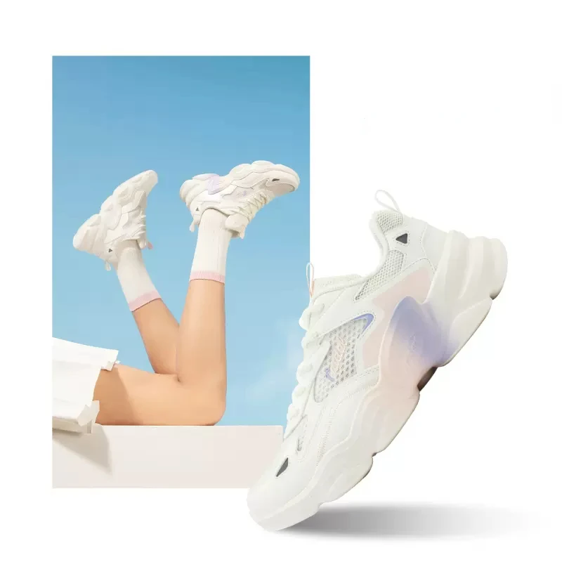Кроссовки 361 Градус кроссовки женские женские прогулочные кроссовки подушка спортивная обувь для папы на открытом воздухе 2023 сетка Изображение 3