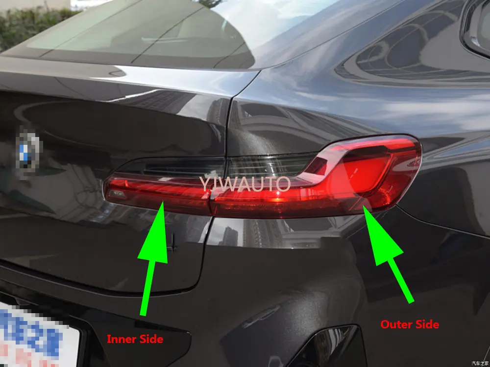 Крышка заднего фонаря для BMW X4 2019 ~ 2022 Задний фонарь автомобиля Тормозные огни Замена стекла Корпус стояночного фонаря Объектив заднего фонаря Изображение 1