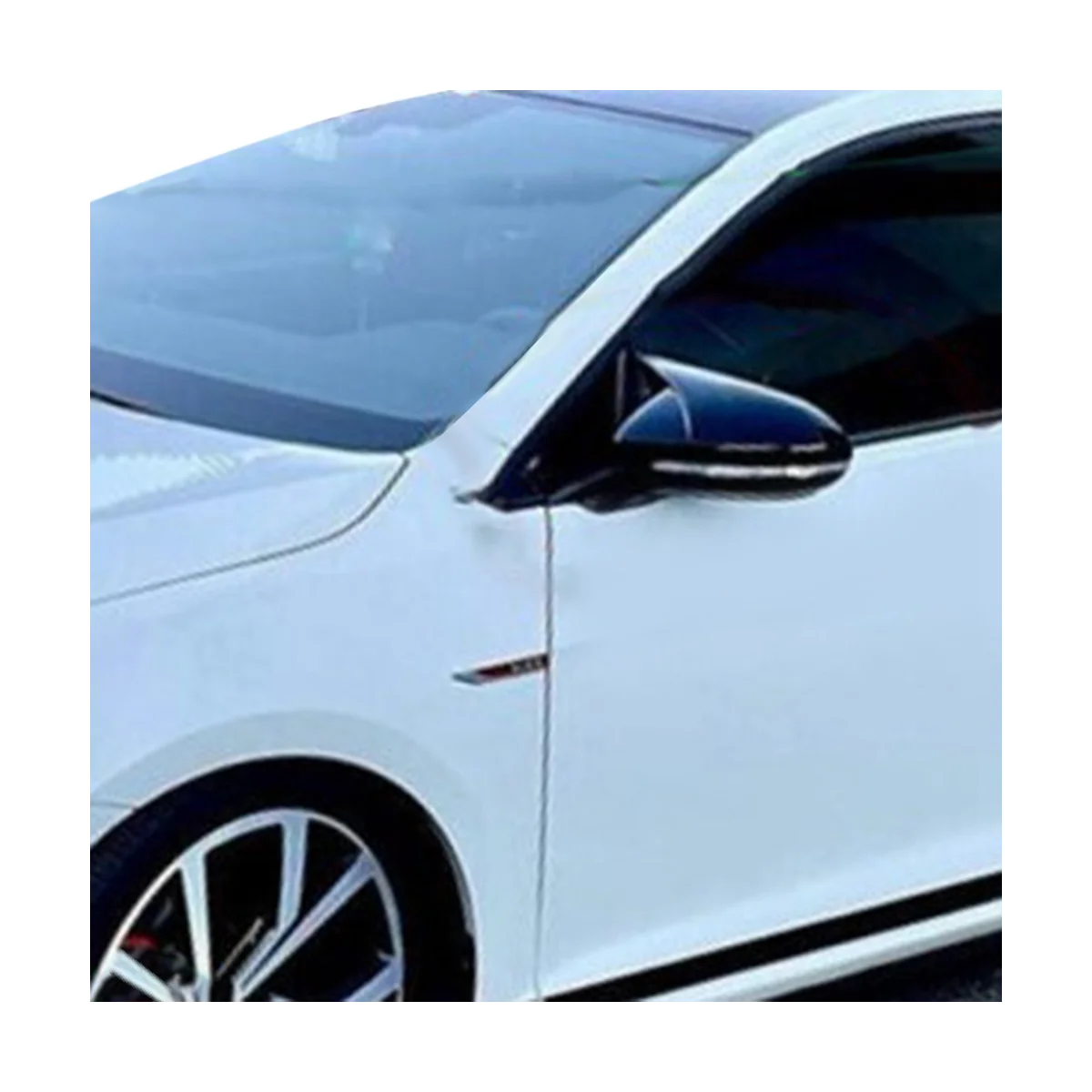 Крышка зеркала заднего вида из углеродного волокна для Volkswagen Golf Mk7 Mk7.5 Gti Изображение 5