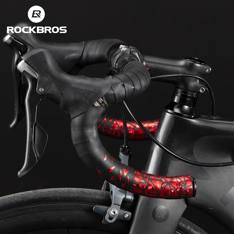Лента для руля велосипеда ROCKBROS, лента для шоссейного велосипеда, лента для руля велосипеда, Амортизирующая Антивибрационная пленка, Аксессуары для велосипеда Изображение 0